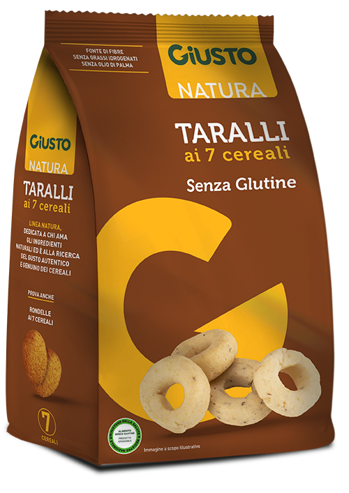GIUSTO SENZA GLUTINE TARALLI 7 CEREALI 175 G - famajoy.it