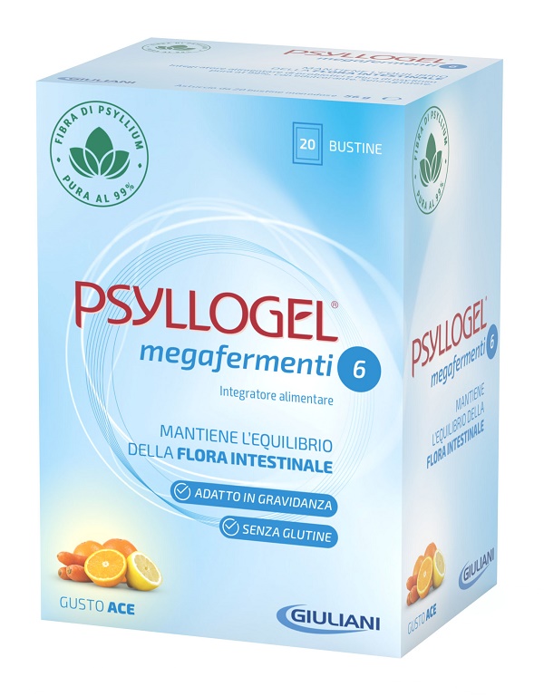 PSYLLOGEL MEGAFERMENTI 6 GUSTO ACE 20 BUSTINE - famajoy.it