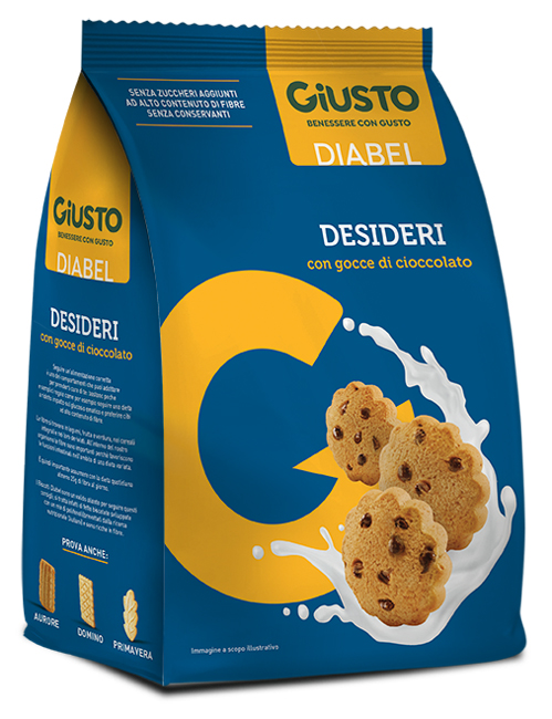 GIUSTO DIABEL BISCOTTO DESIDERI 150 G - famajoy.it