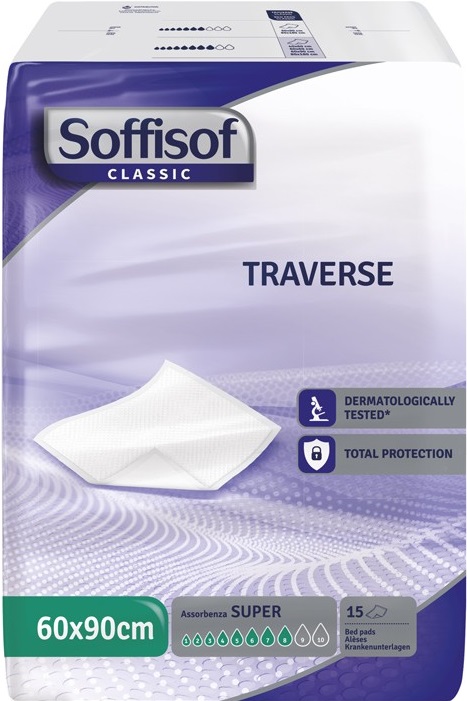 TRAVERSA PER INCONTINENZA SOFFISOF CLASSIC 8 GOCCE 60 X 90 15 PEZZI - famajoy.it