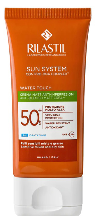 RILASTIL SUN SYSTEM WATER TOUCH FLUIDO SPF50+ 50 ML NUOVA FORMULAZIONE - famajoy.it