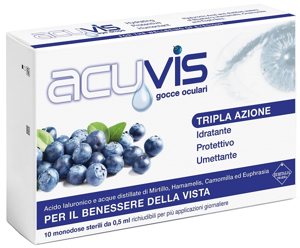 GOCCE OCULARI ACUVIS 10 FLACONCINI 0,5 ML - famajoy.it